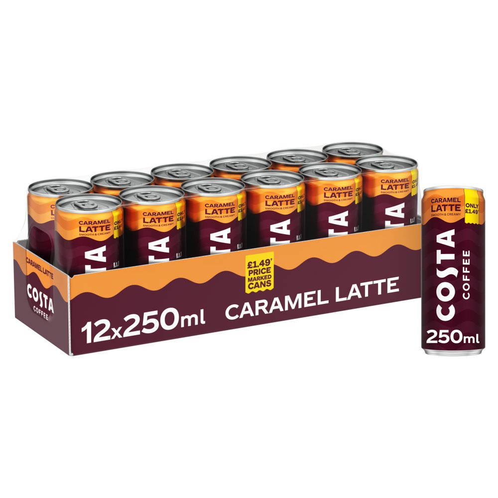 Costa Coffee Caramel Latte 12 x 250ml