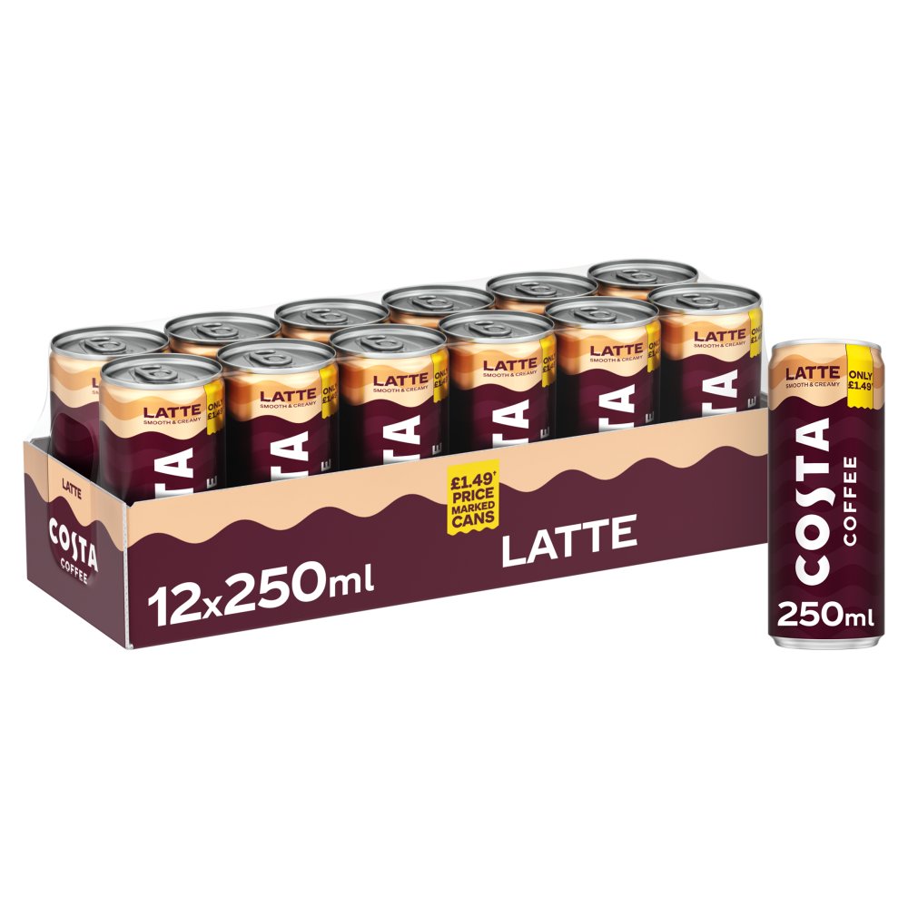 Costa Latte Iced Coffee 12 x 250ml