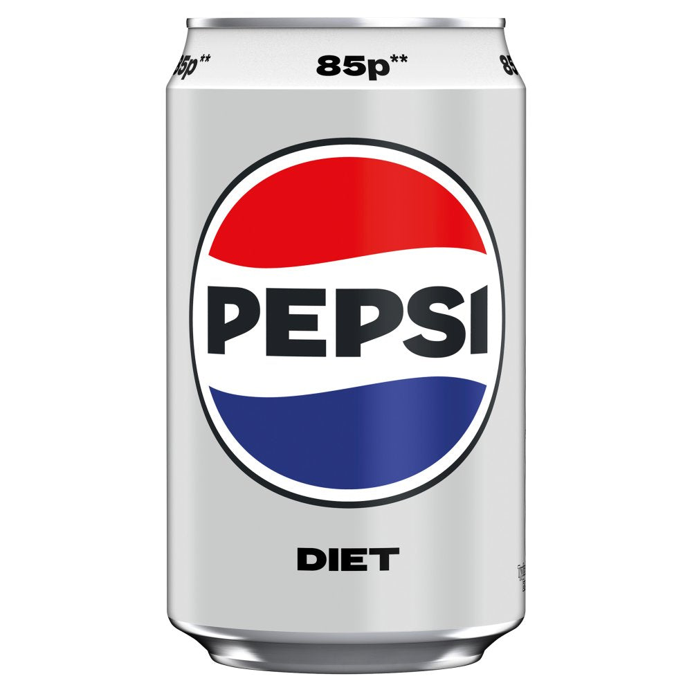 Pepsi Diet Cola Can 24 x 330ml Soft Drink Cans