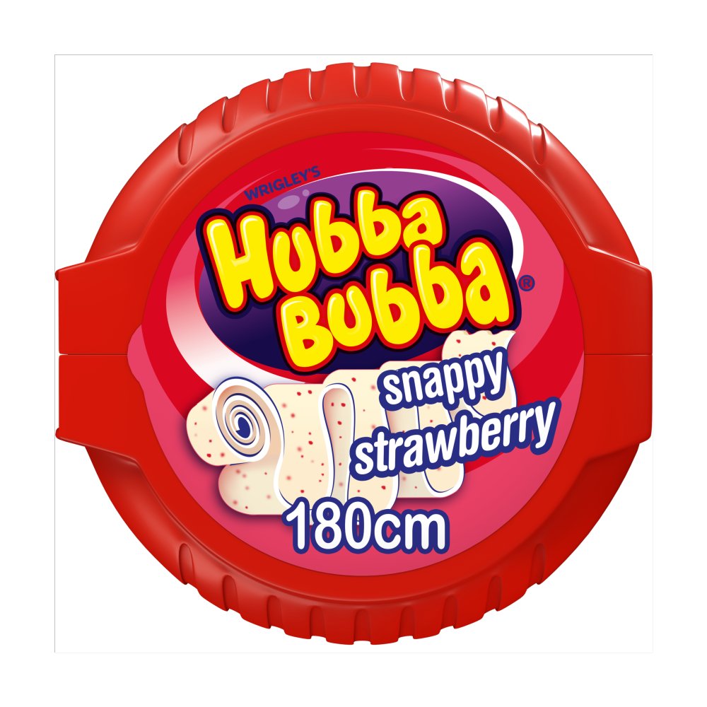 Hubba Bubba Snappy Strawberry 12 x 56g - Chewing Gums Box