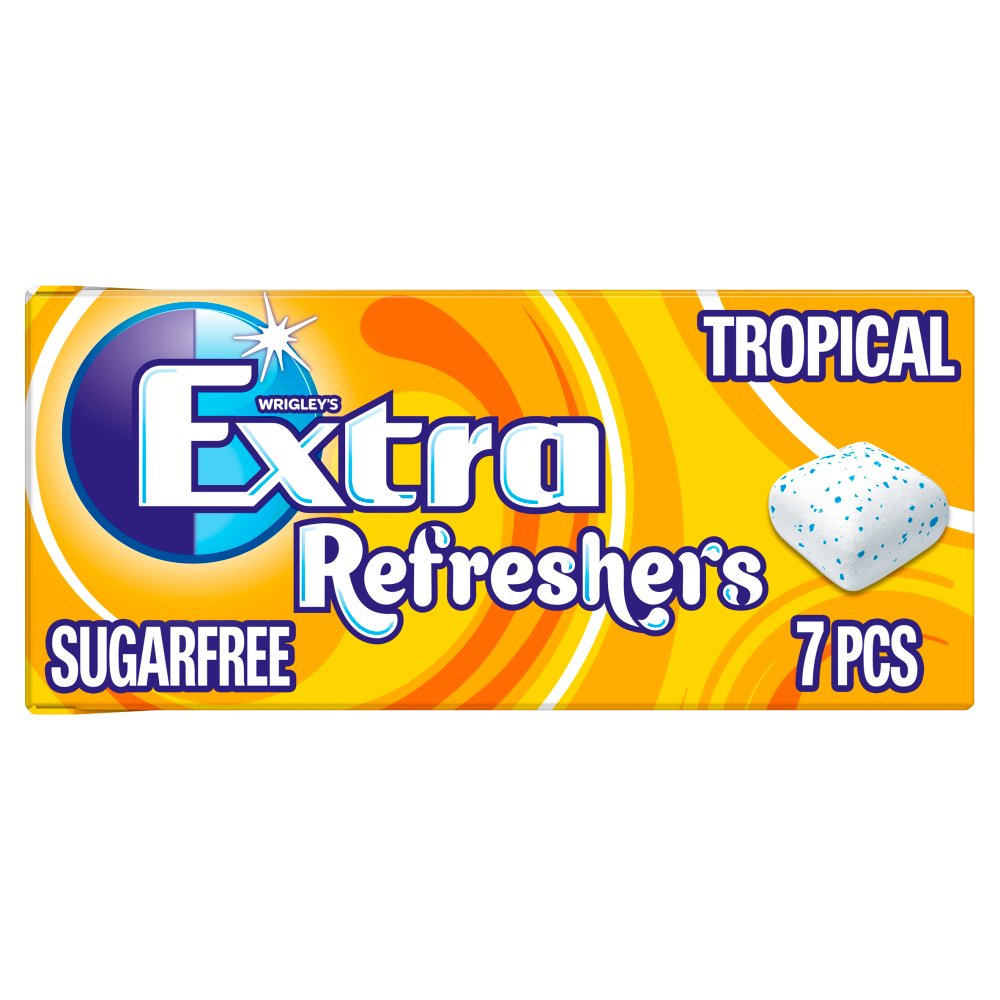 Extra Refreshers Tropical Sugarfree 16 x 15.6g - Chewing Gums
