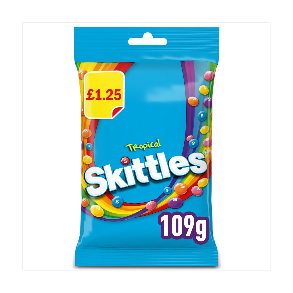 Skittles Tropical 14 ×109g - Chewy Sweets Treat Bags