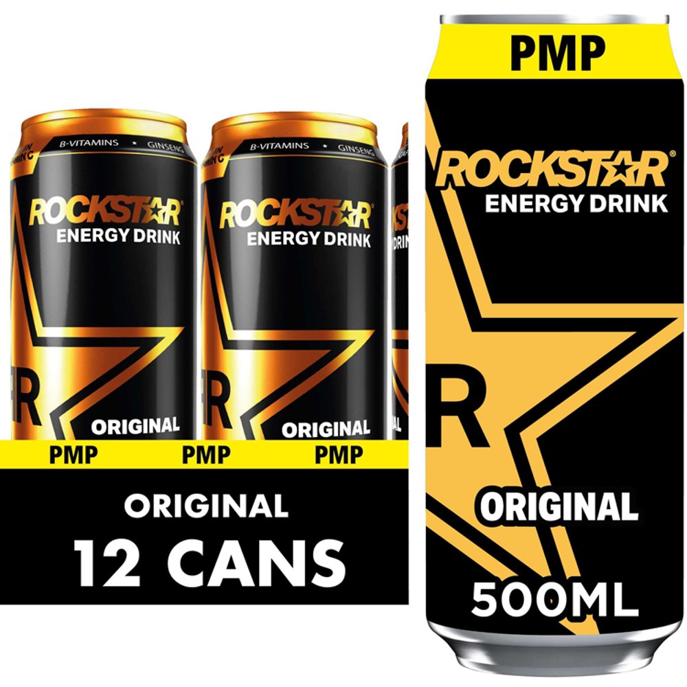 Rockstar Mixed Flavour Original 12 x 500ml Energy Drink