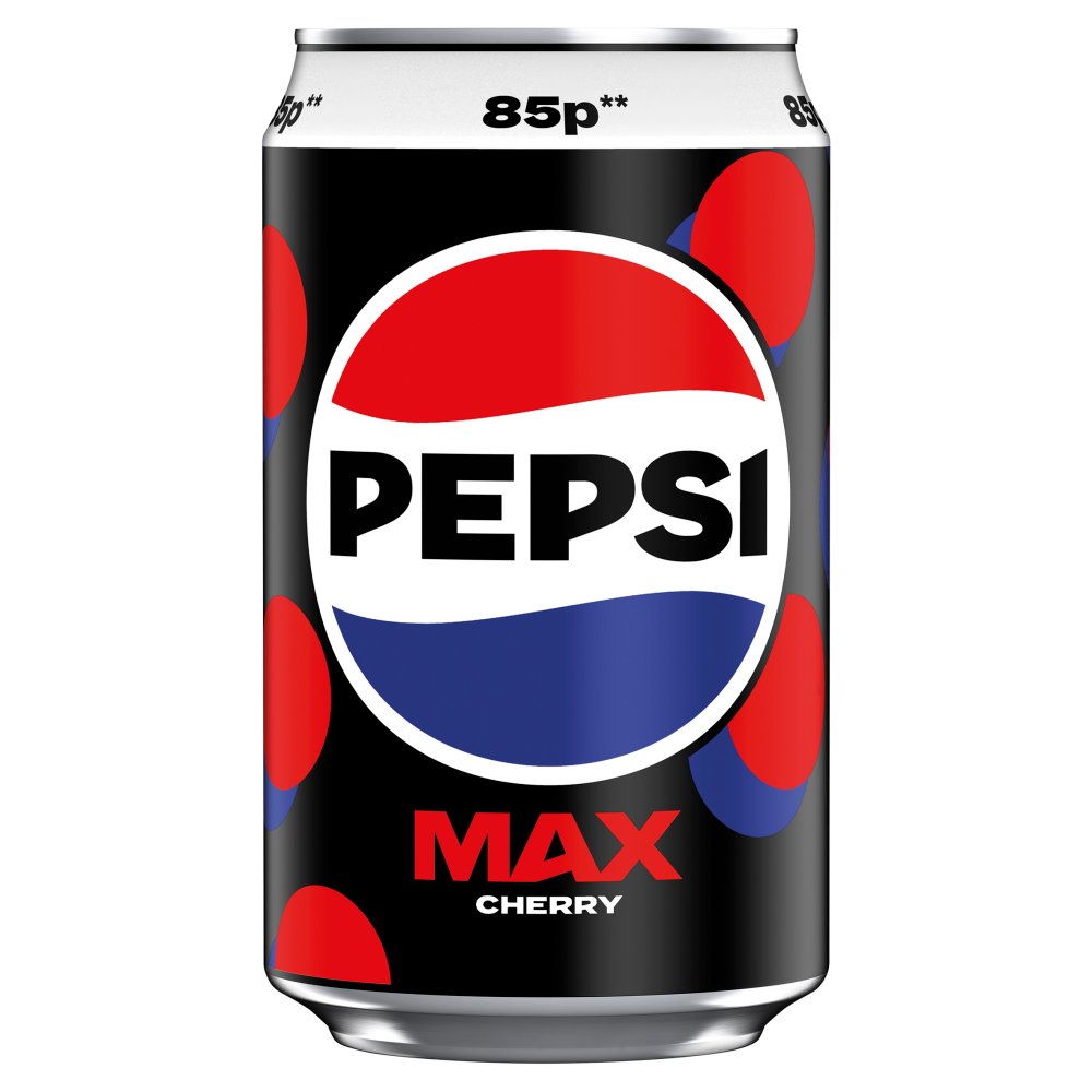 Pepsi Max Cherry Sugar Free 24 x 330ml Soft Drink
