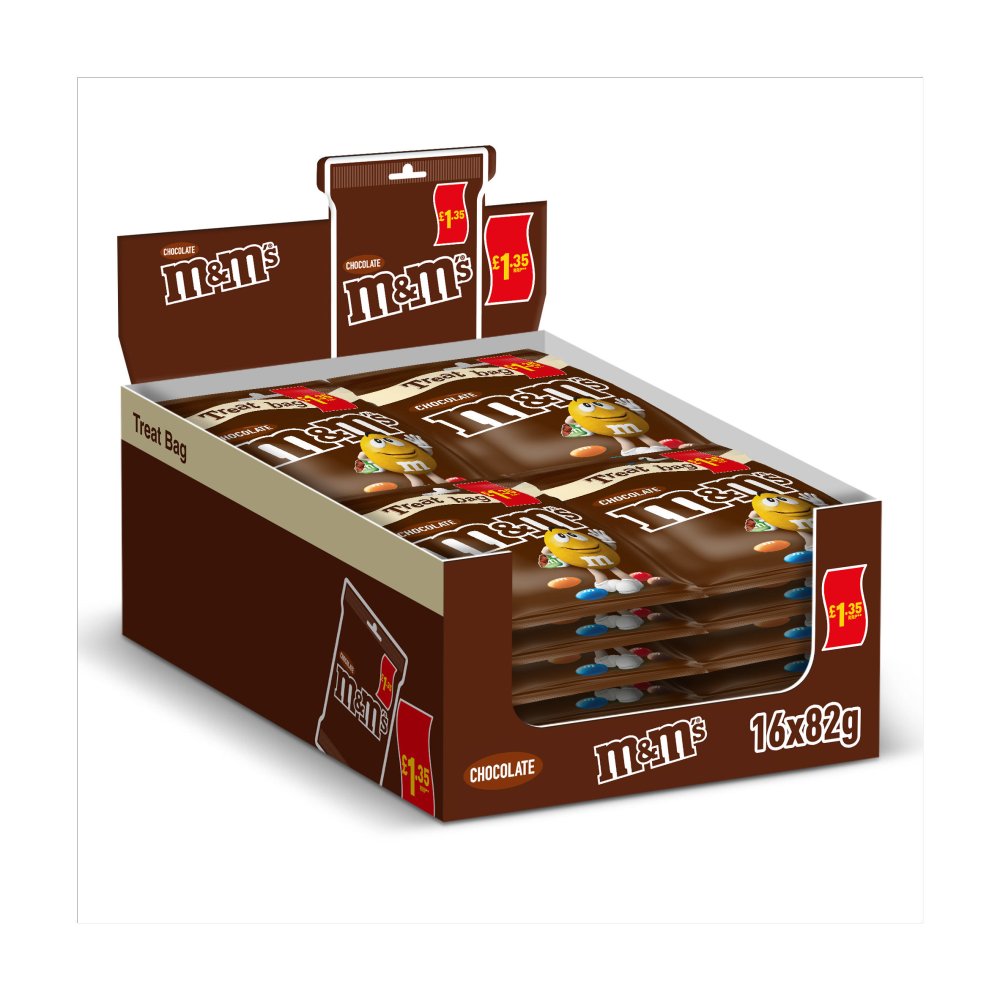 M&M's Chocolate Treat Bag 16 x 82g - Chocolate Bites