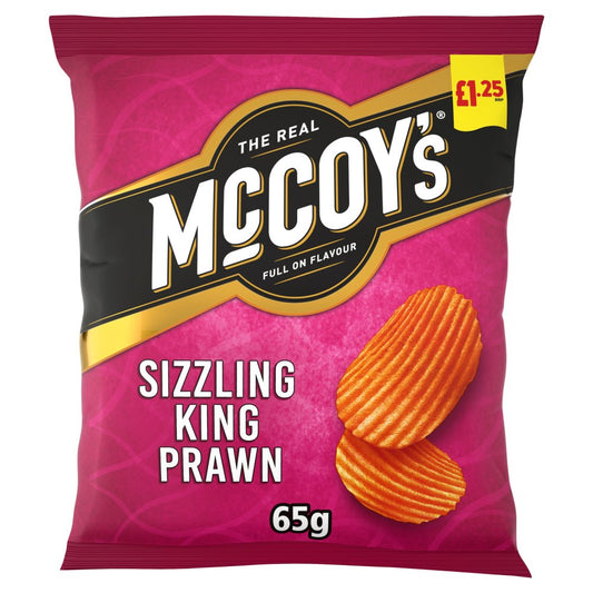McCoy's Sizzling King Prawn Crisps 20 x 65g