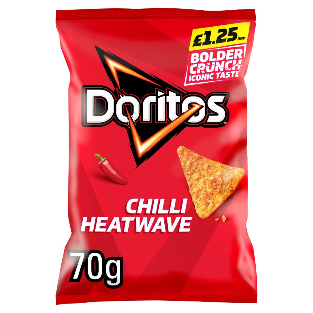 Doritos Chilli Heatwave 15 x 70g - Snacks Crisps
