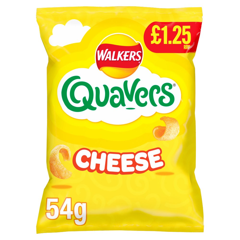 Walkers Quavers Cheese 18 x 54g - Snacks Crisps