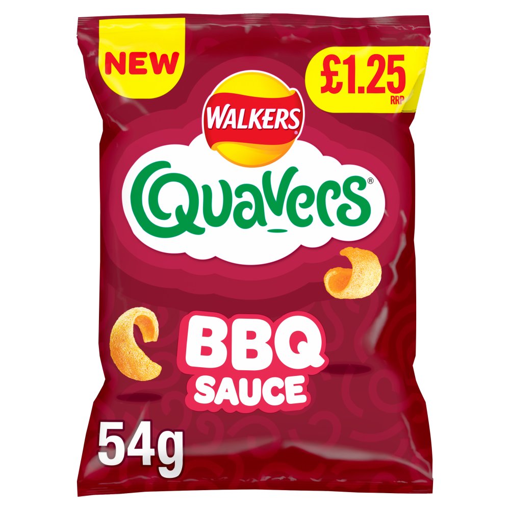 Walkers Quavers BBQ Sauce 18 x 54g