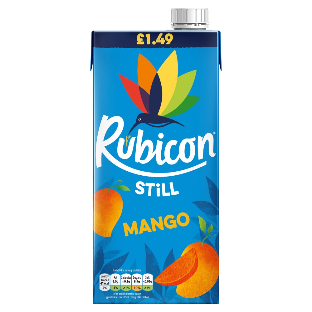 Rubicon Still Mango 12 × 1 Litre Juice Drink