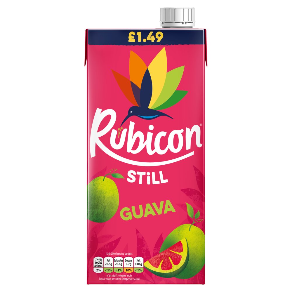 Rubicon Still Guava 12 x 1 Litre Fruit Juice