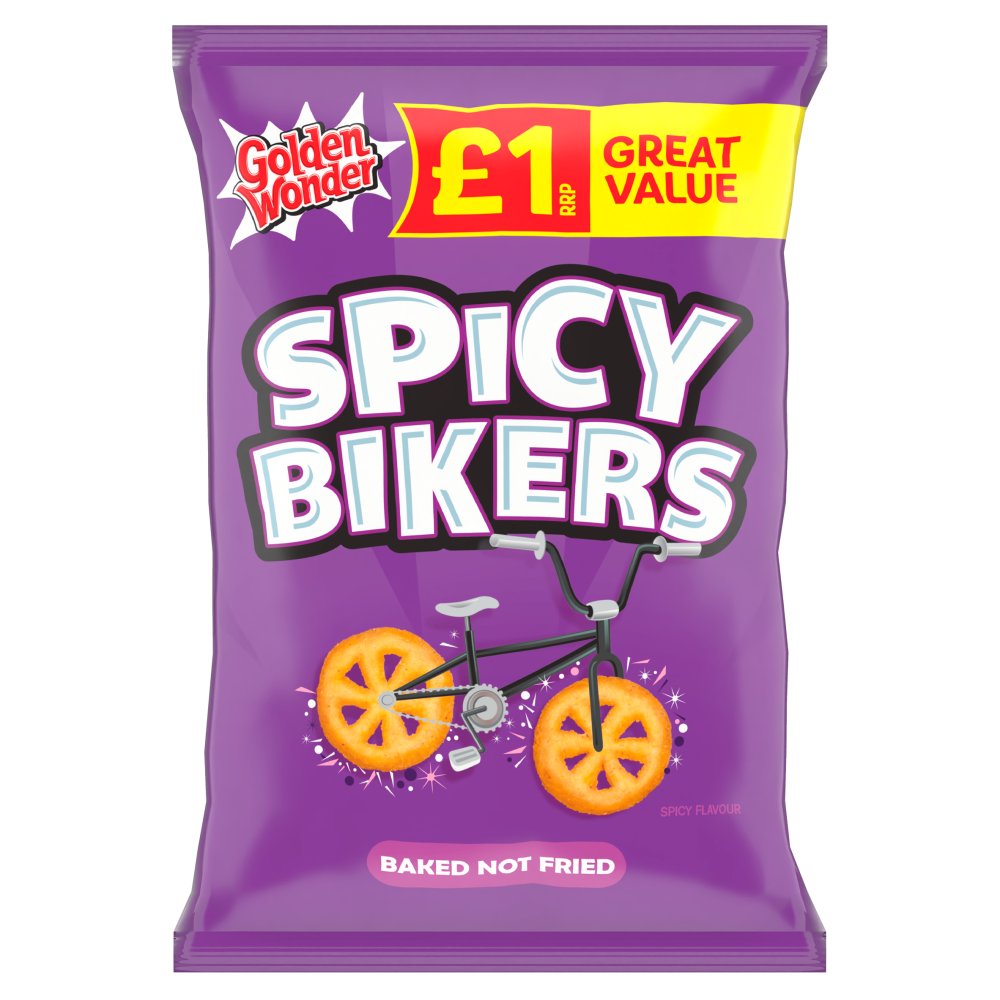 Golden Wonder Spicy Bikers 18 x 50g - Snacks Crisps