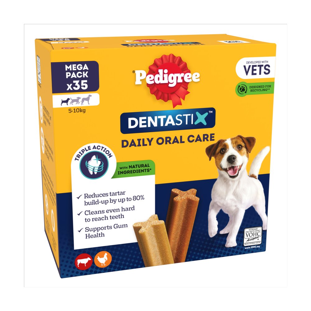Pedigree Dentastix Small Dog Treats 35 sticks