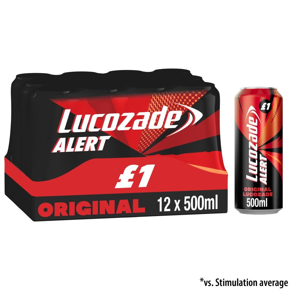 Lucozade Alert Original Energy Drink 12 x 500ml