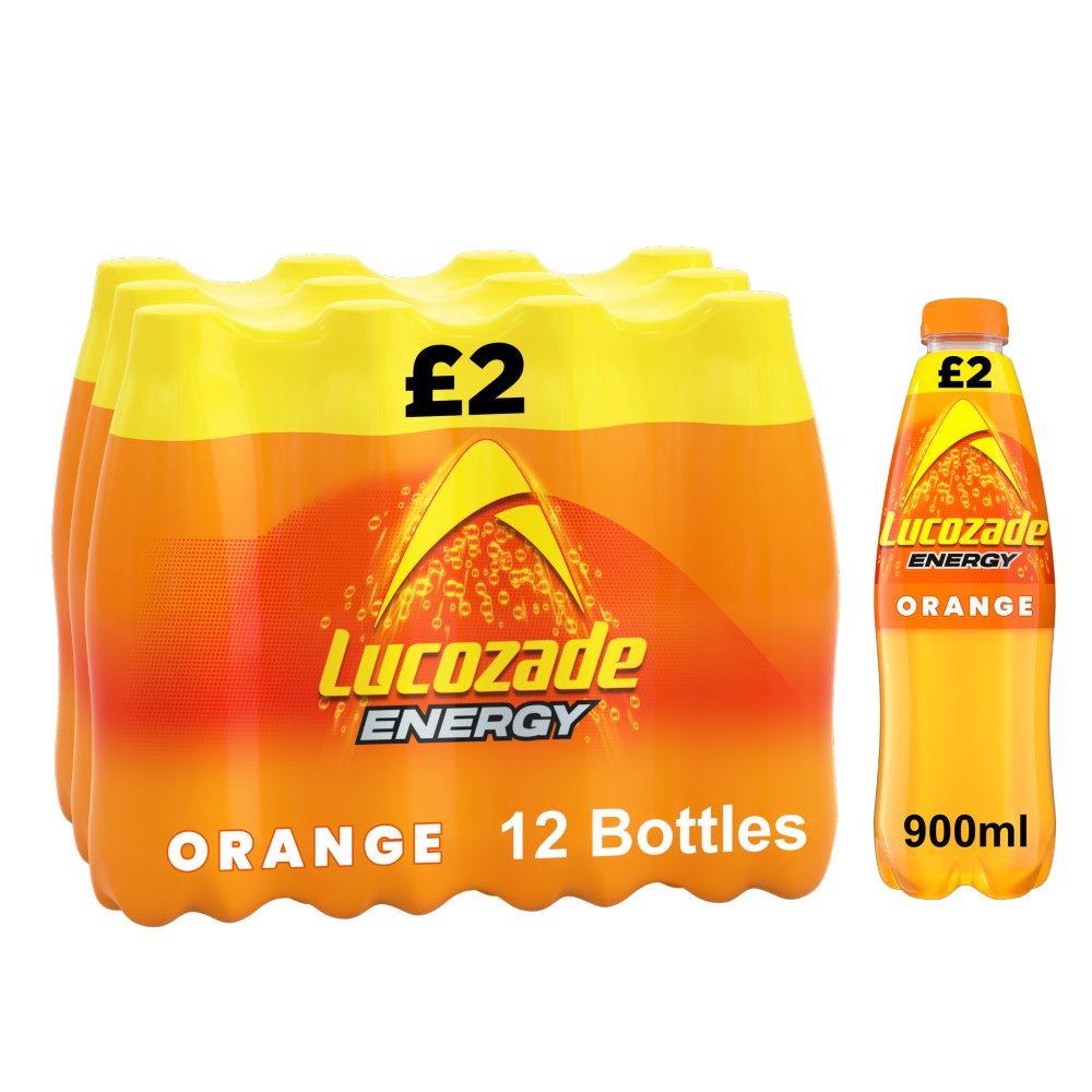 Lucozade Energy Drink Orange 12 x 900ml