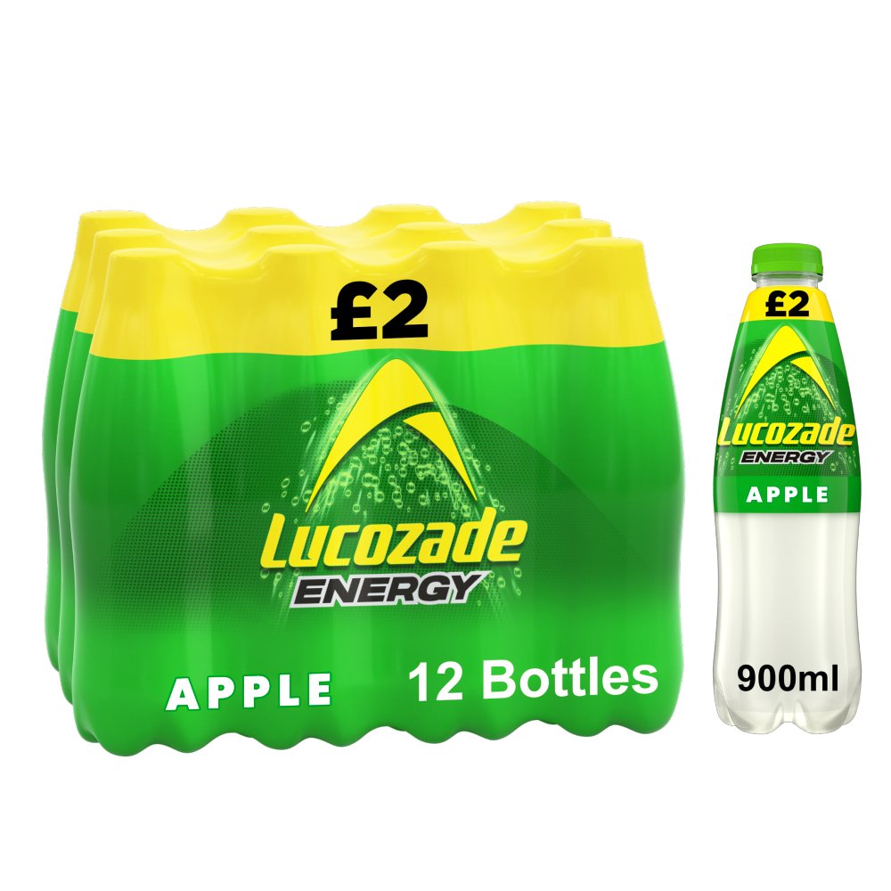Lucozade Apple Energy Drink 12 x 900ml
