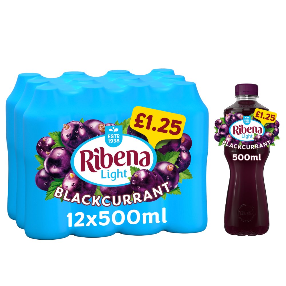 Ribena Light Blackcurrant 12 x 500ml