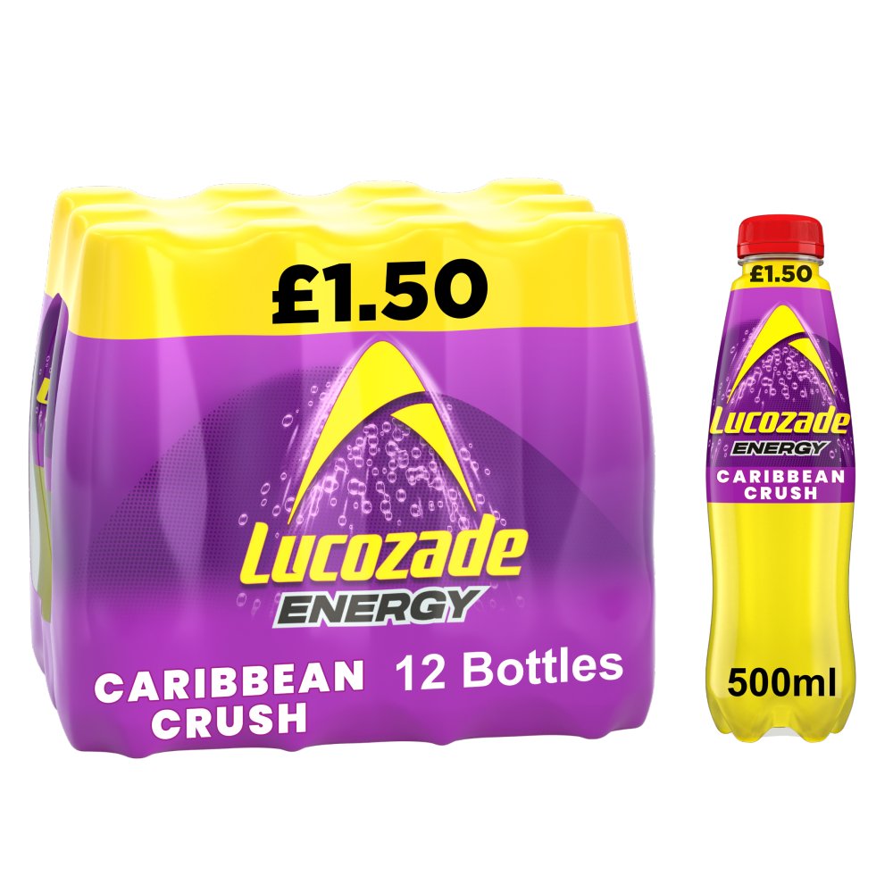 Lucozade Caribbean Crush Energy Drink 12 x 500ml