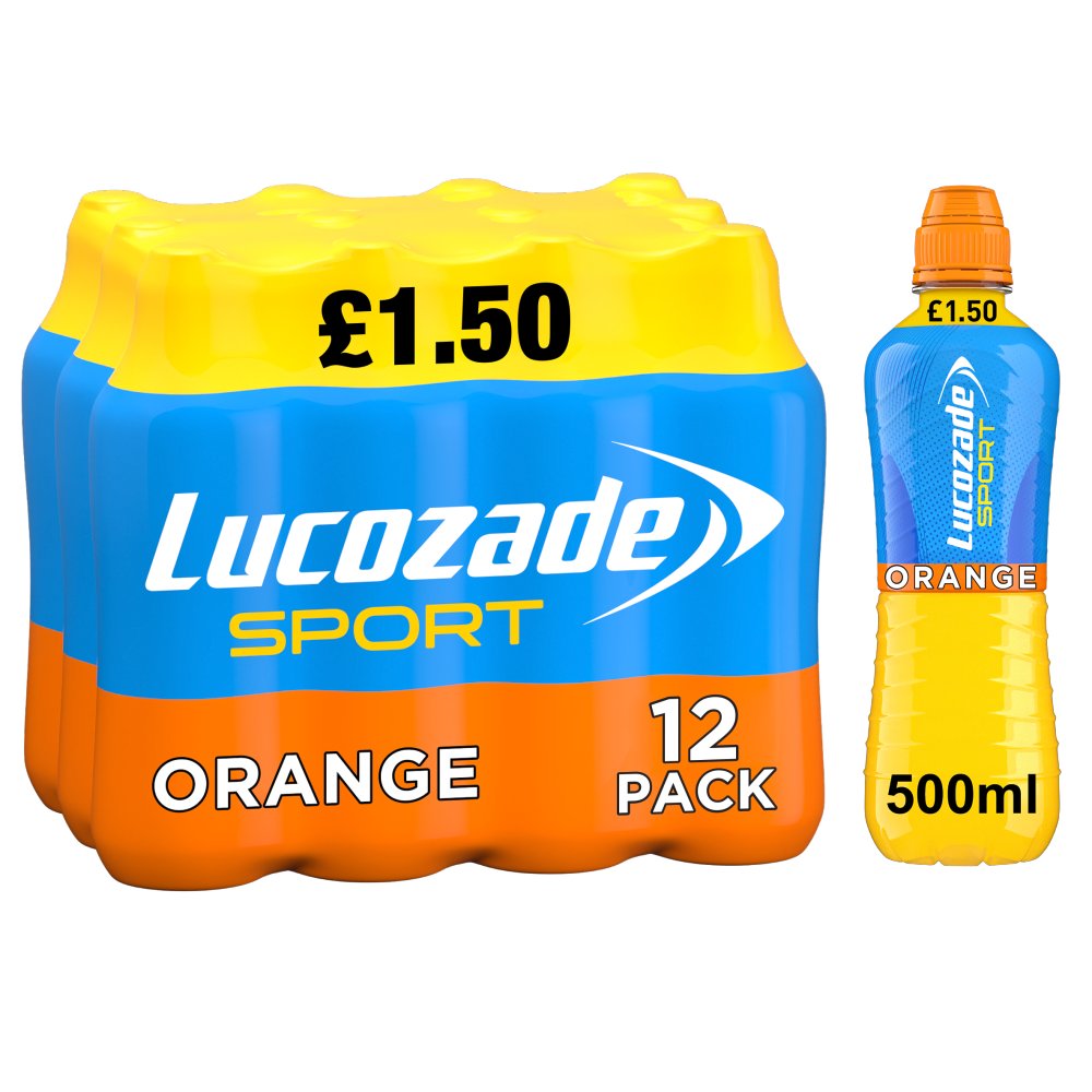 Lucozade Sport Orange 12 x 500ml Energy Drink