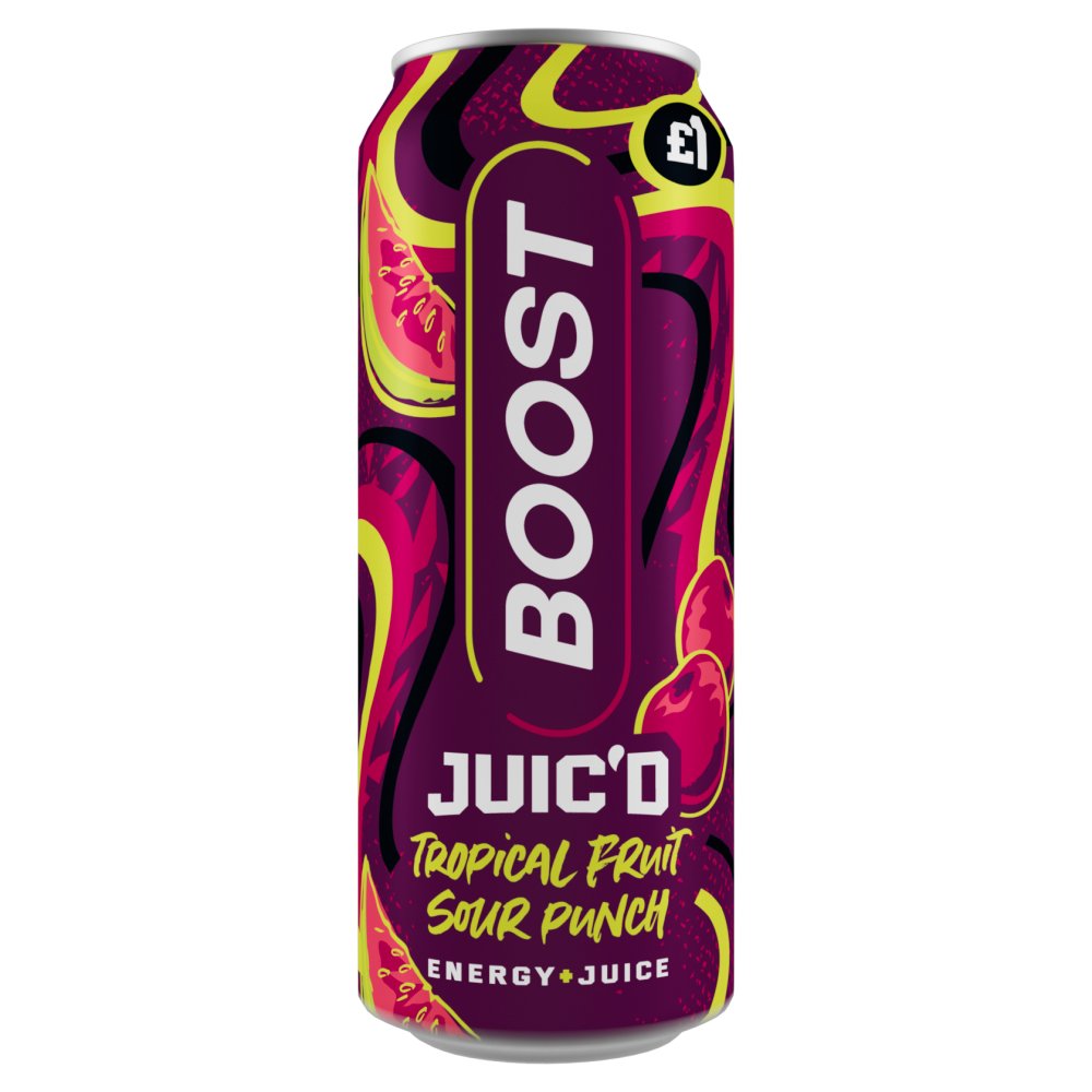 Boost Juic'd Tropical Fruit Sour Punch 12 x 500ml