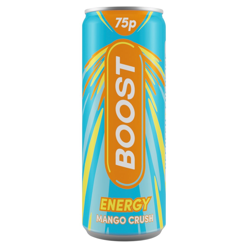 Boost Mango Crush Energy Drinks 24 x 250ml