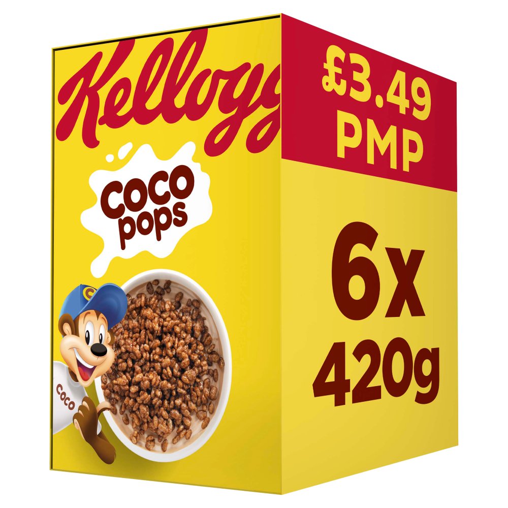 Kellogg's Coco Pops 6 x 420g - Cereal