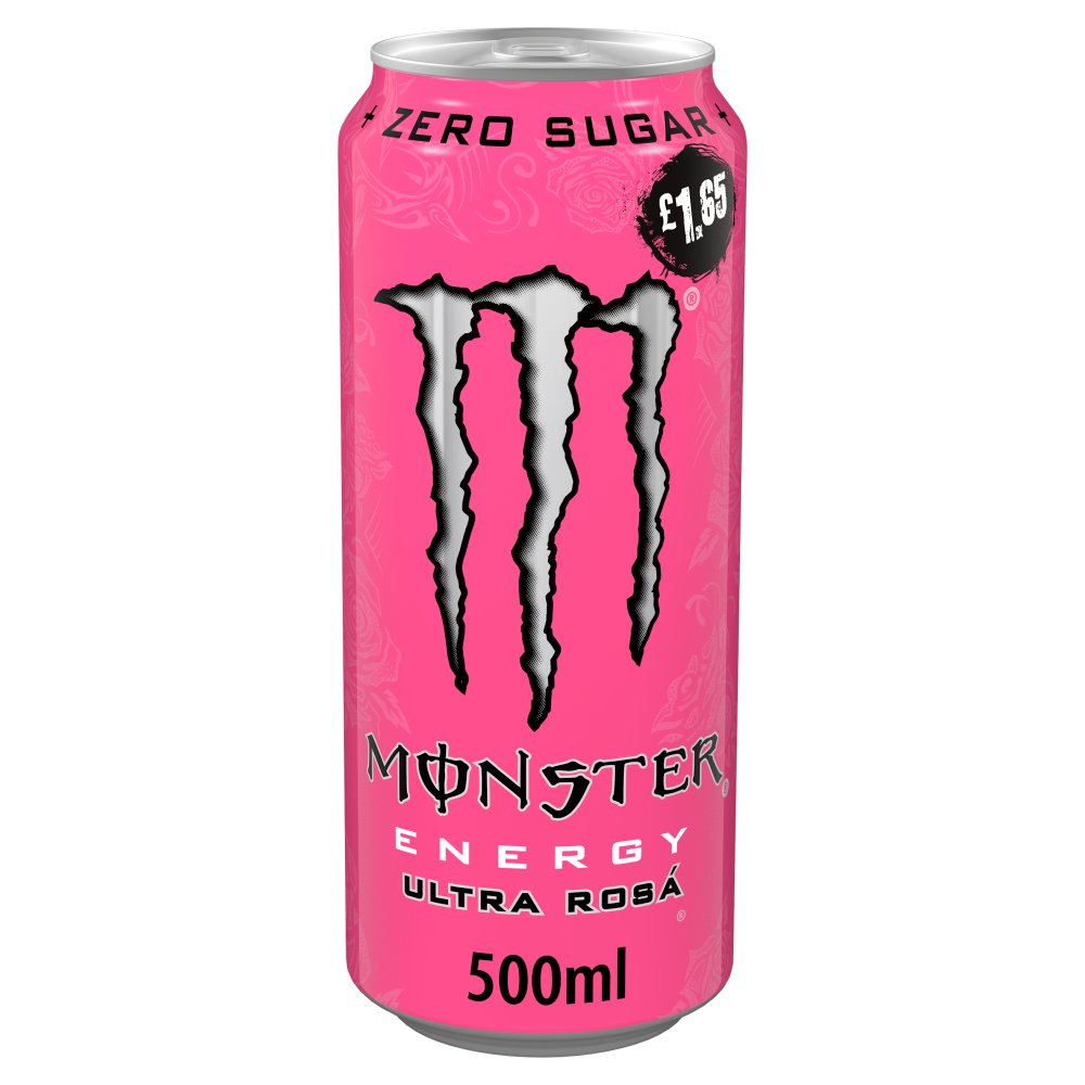 Monster Ultra Rosa Zero Sugar Energy Drink 12 x 500ml