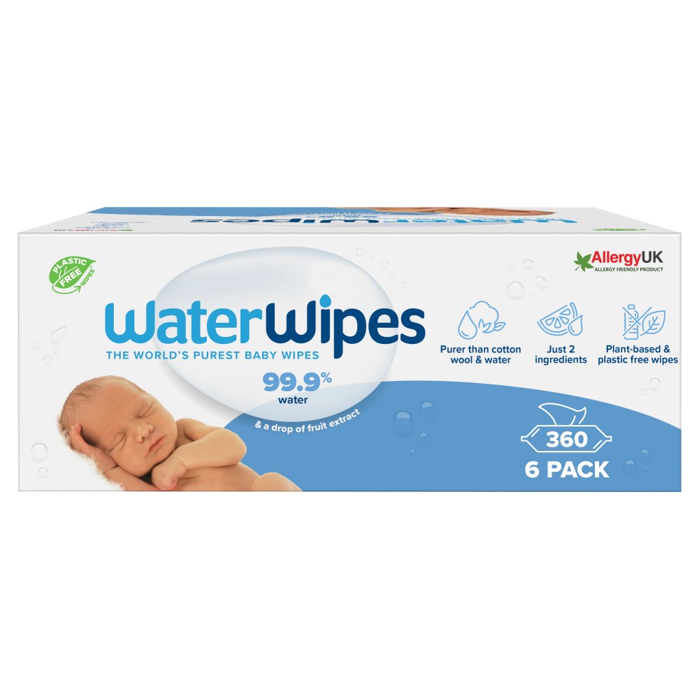 WaterWipes 6 × 60 Pack Baby Wipes
