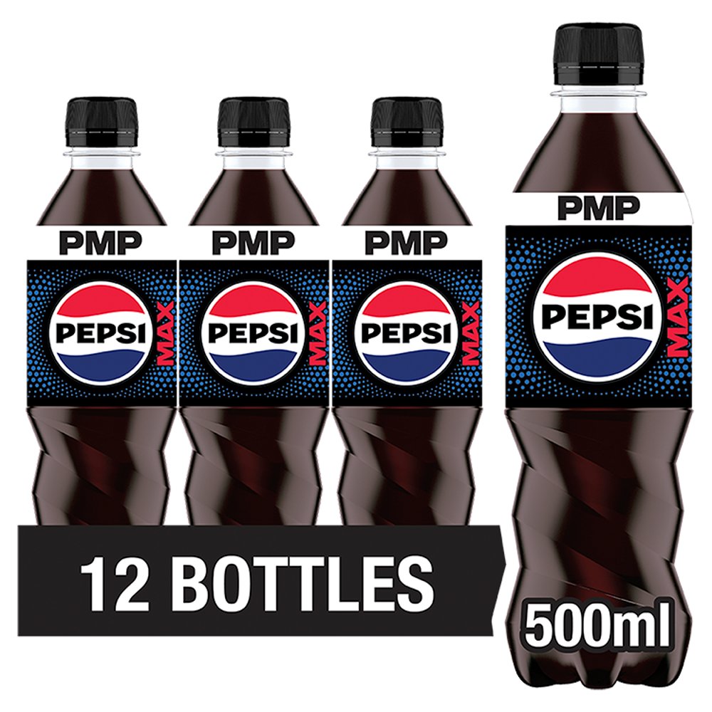 Pepsi Max Sugar Free 12 x 500ml Soft Drink