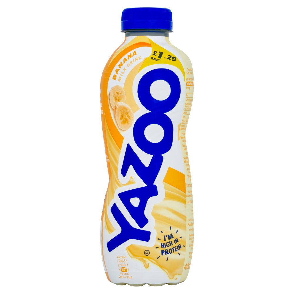 Yazoo Banana Milk 10 x 400ml Flavour Milk