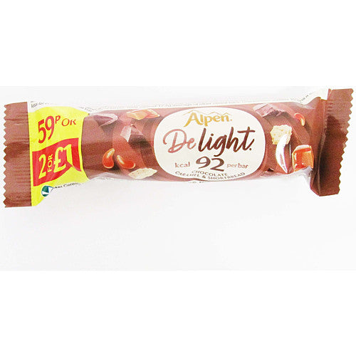 Alpen Delight 24 x 24g - Chocolate Caramel & S/Bread