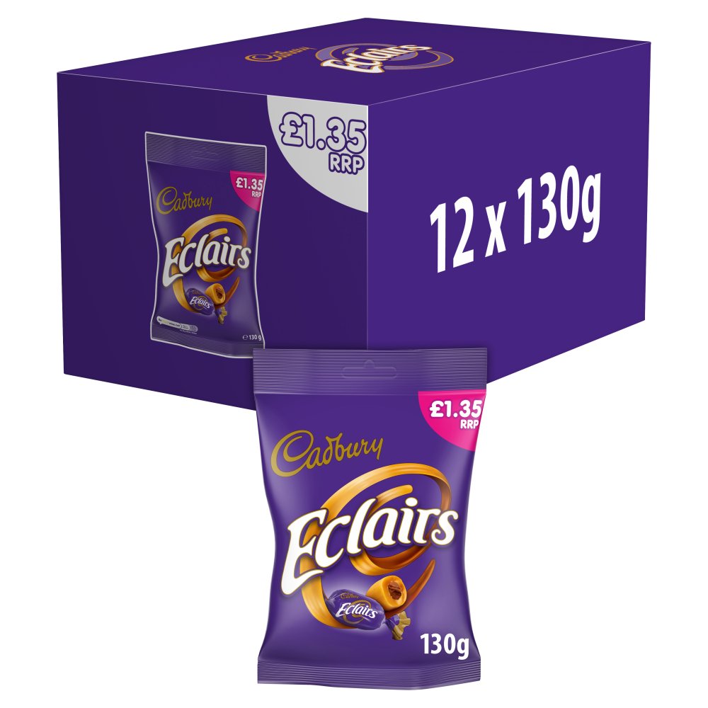 Cadbury Eclairs Chocolate Bag 12 x 130g