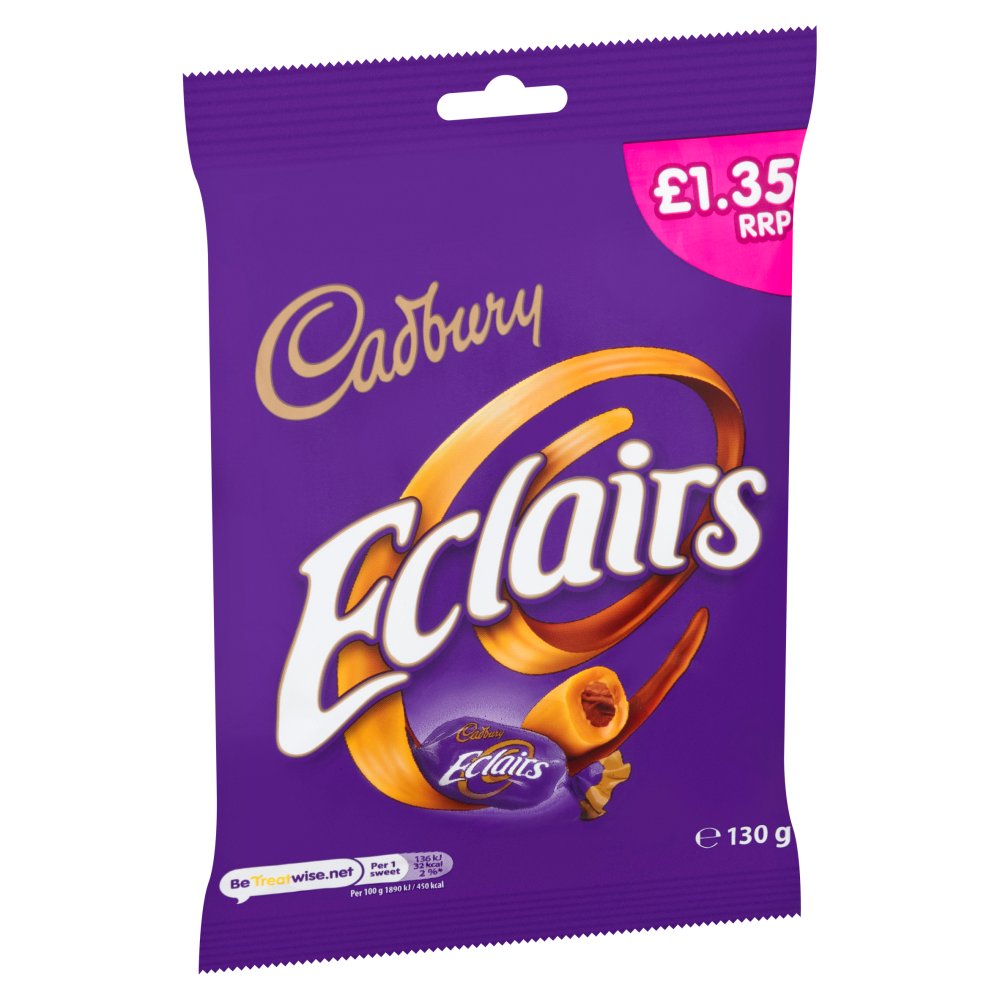Cadbury Eclairs Chocolate Bag 12 x 130g