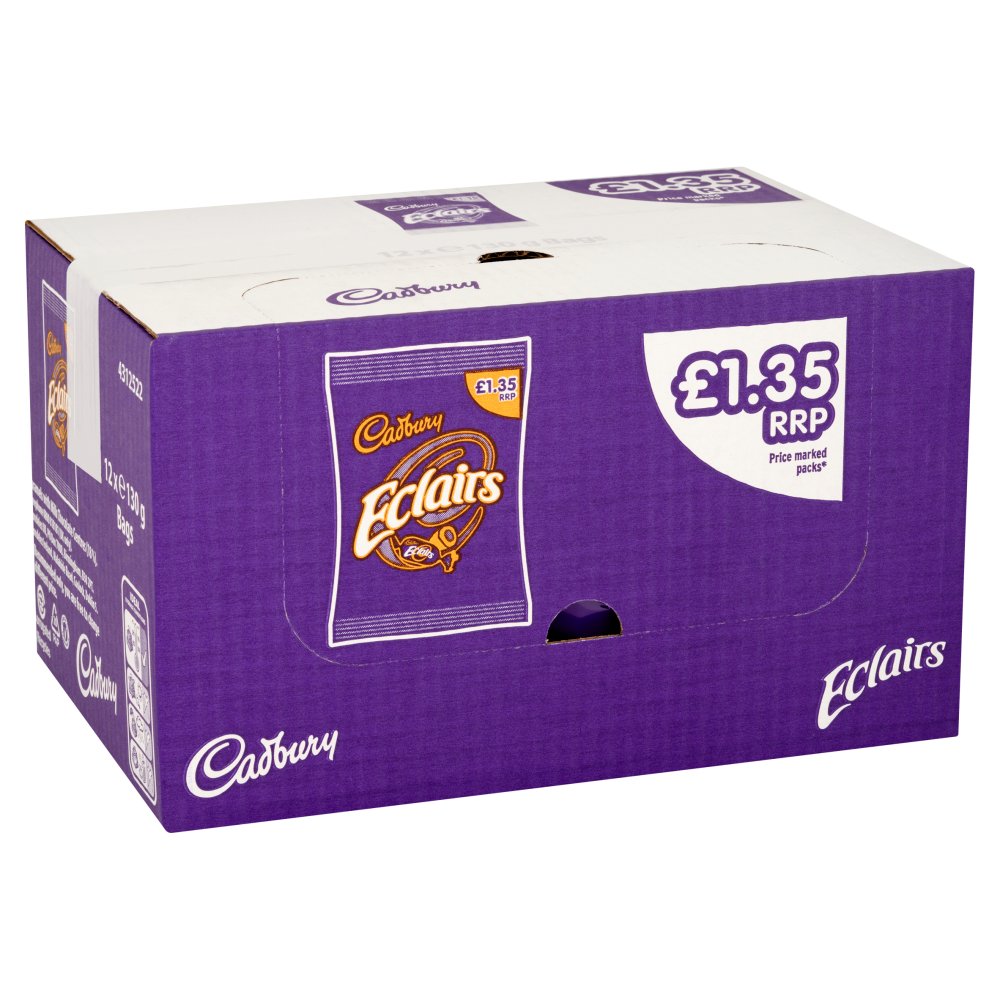 Cadbury Eclairs Chocolate Bag 12 x 130g