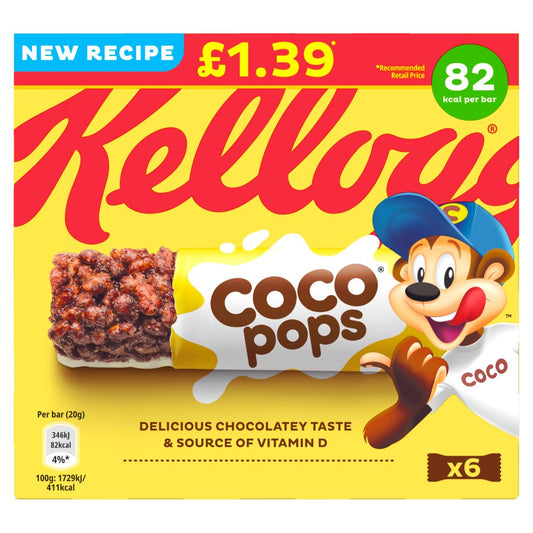 Kellogg's Coco Pops 14 x 6 x 20g - Cereal Bars