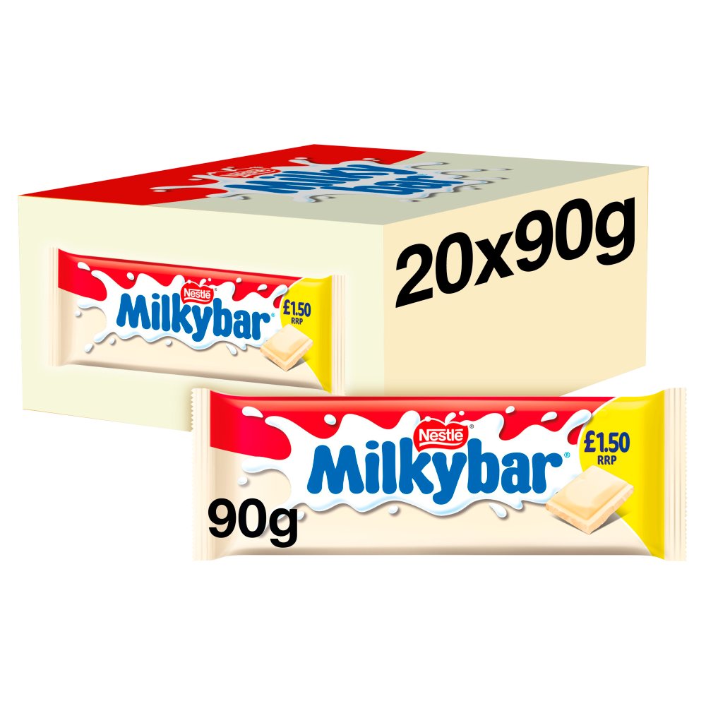 Milkybar White Chocolate 20 x 90g - Sharing Bars
