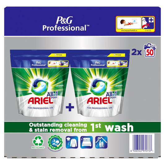 Ariel Professional All in 1 Pods Washing Capsules Regular - 100 Washes