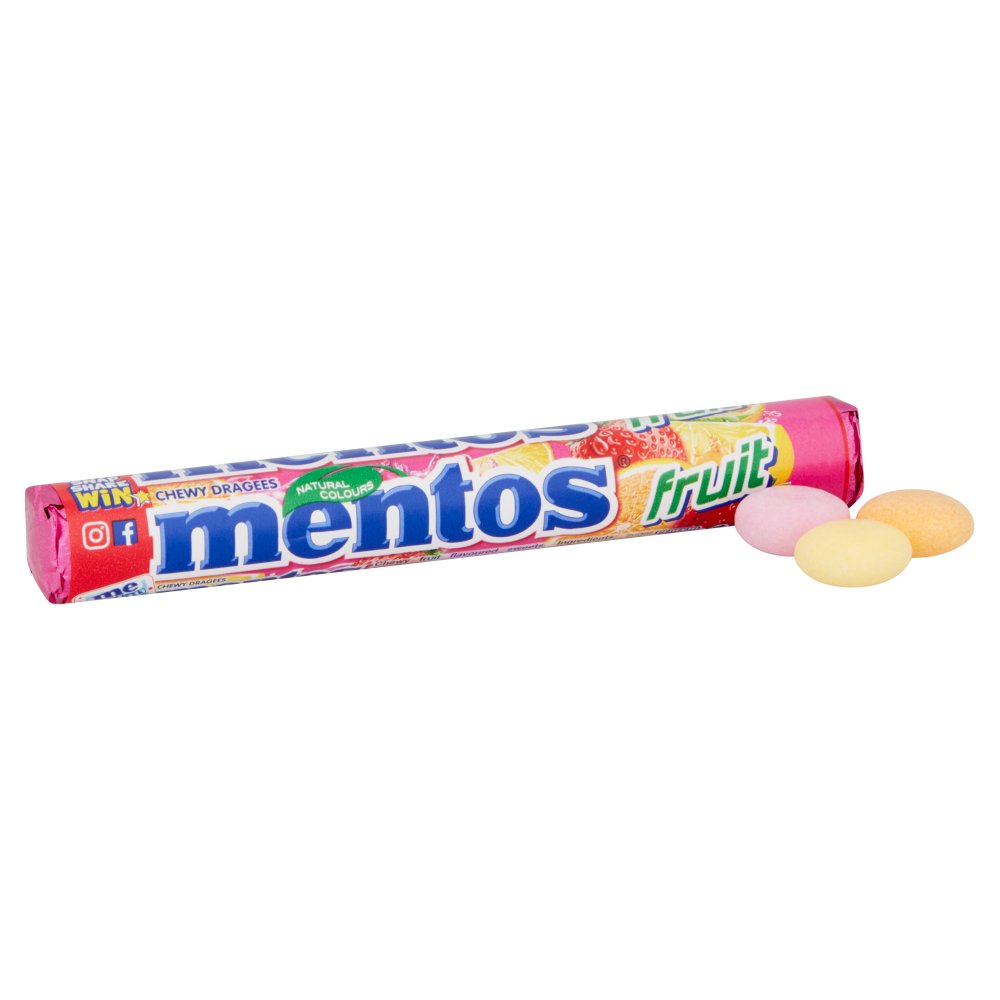 Mentos Fruit 40 × 38g - Chewy Dragees