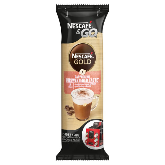 Nescafé & Go 8 x 17.5g Gold Cappuccino Unsweetened Taste