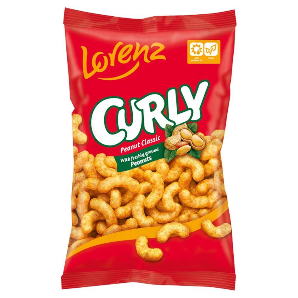 Lorenz Curly Peanut Classic 14 x 120g - Snacks Crisps