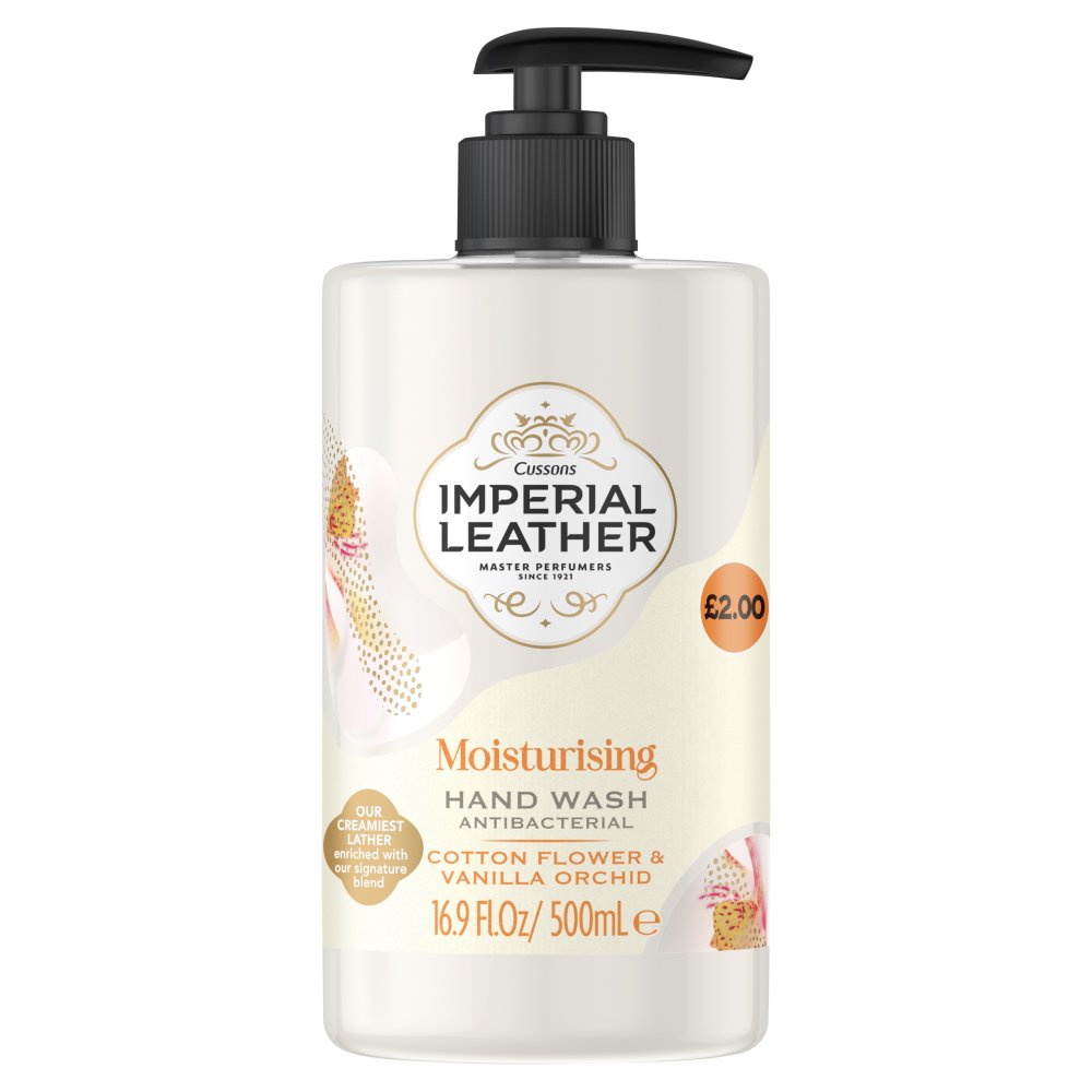 Imperial Leather 6 × 500ml Cotton Flower & Vanilla Orchid - Moisturising Hand Wash