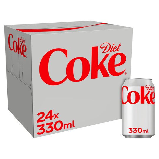 Diet Coke 24 x 330ml Soft Drink Cans