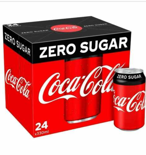 Coca-Cola Zero Sugar 24 x 330ml Soft Drink