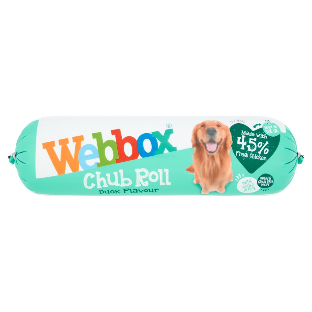 Webbox Chub Roll Duck Flavour 1-7 Years 720g