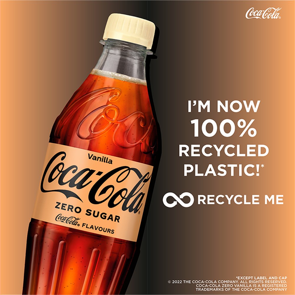 Coca-Cola Zero Sugar Vanilla 12 x 500ml Soft Drink