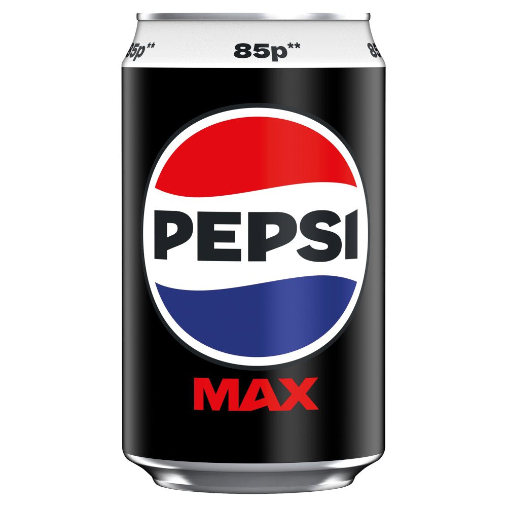 Pepsi Max No Sugar Cola Can 24 x 330ml Soft Drink