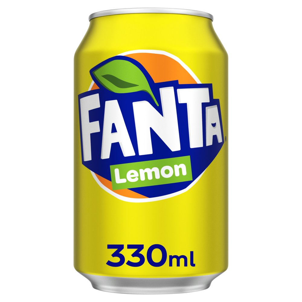 Fanta Lemon 24 x 330ml - Soft Drink Cans