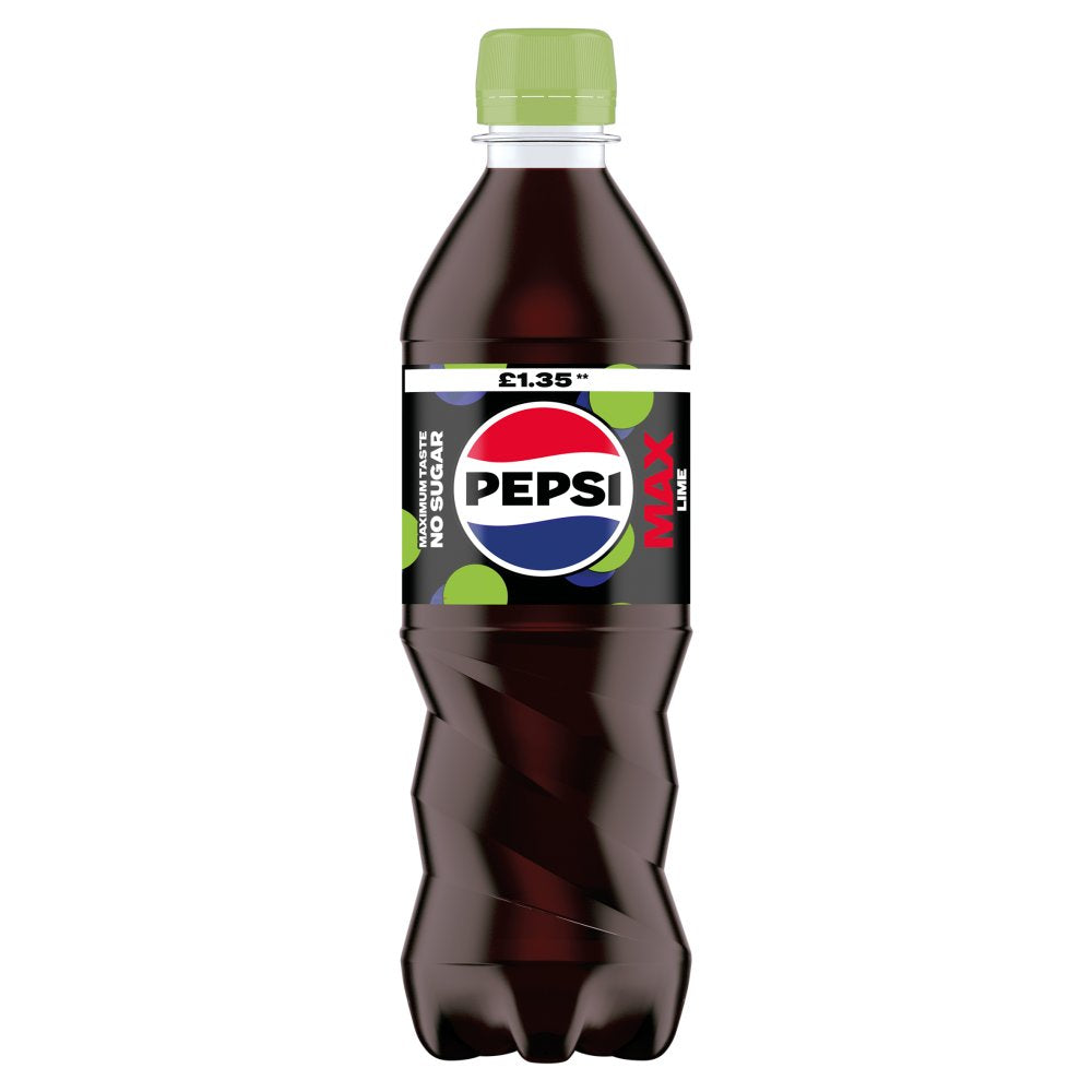 Pepsi Max Lime 12 x 500ml - Sugar Free