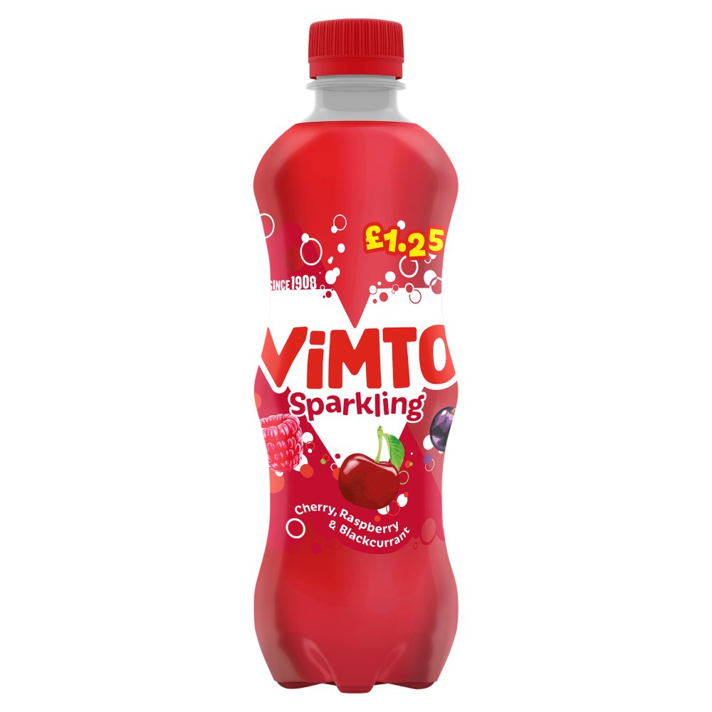 Vimto Sparkling 12 × 500ml Cherry, Raspberry & Blackcurrant