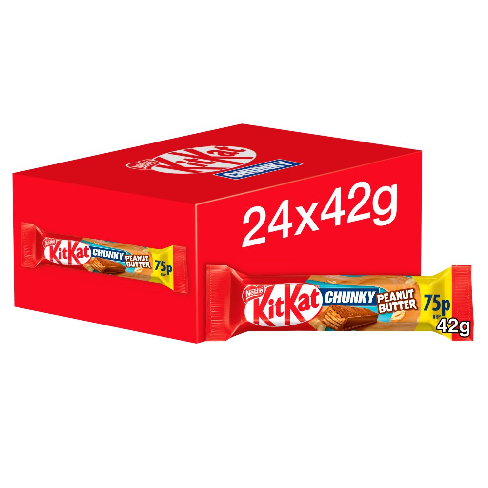 KitKat Chunky Peanut Butter 24 x 42g - Chocolate Bars